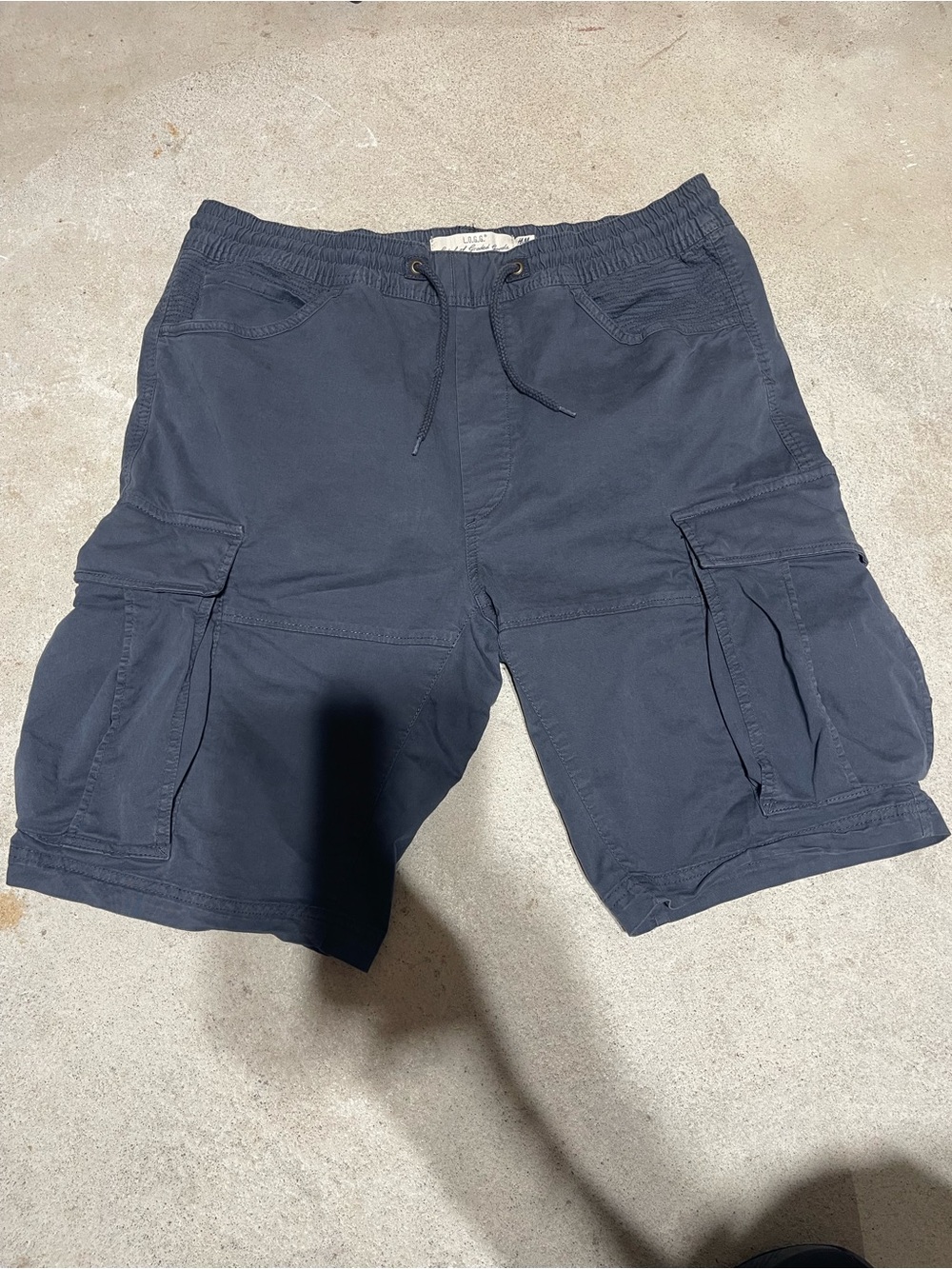 H&M Dark Navy Cargo Shorts with Drawstring